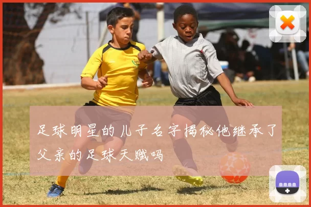足球明星的儿子名字揭秘他继承了父亲的足球天赋吗
